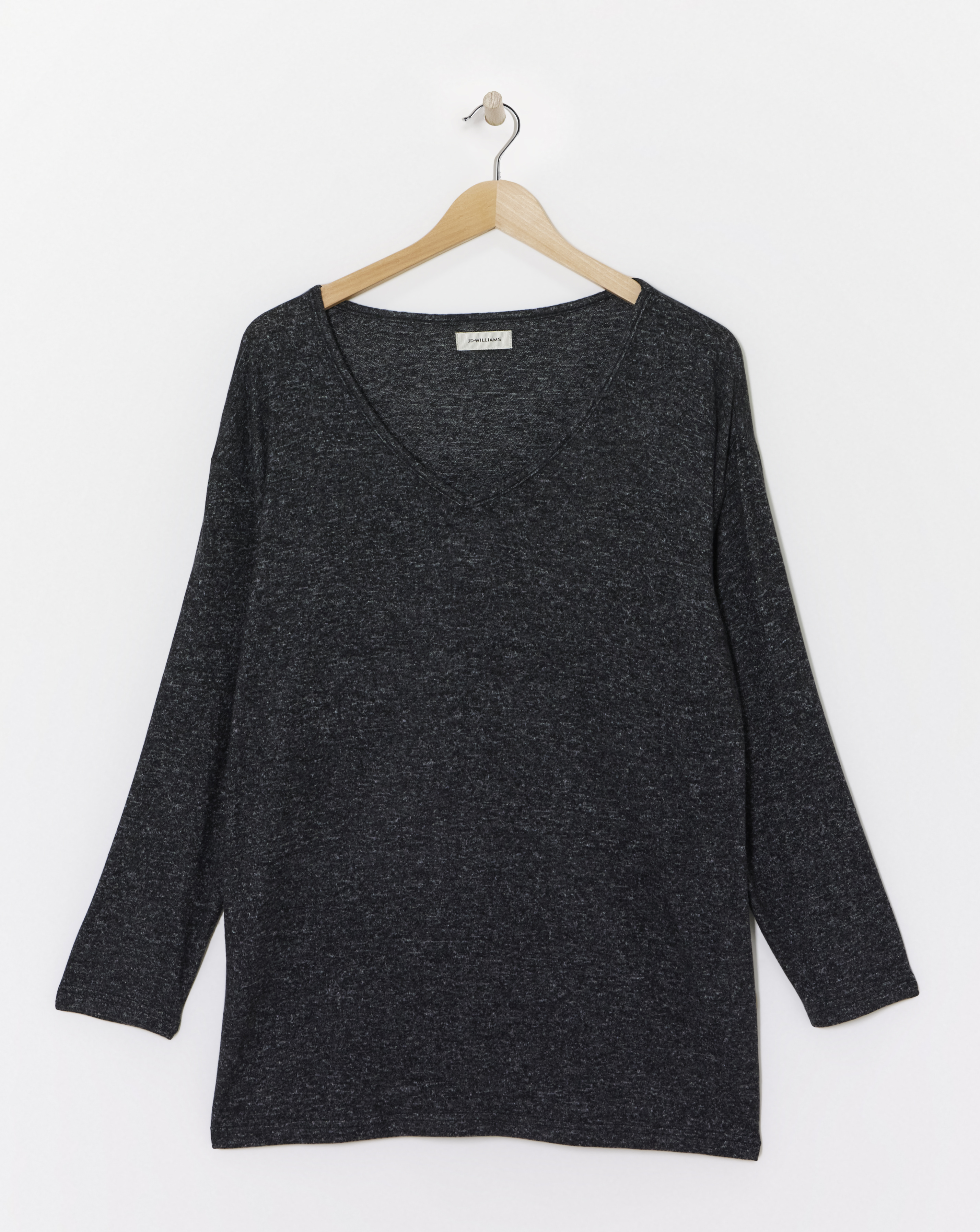 Soft Touch V-Neck Longline Top