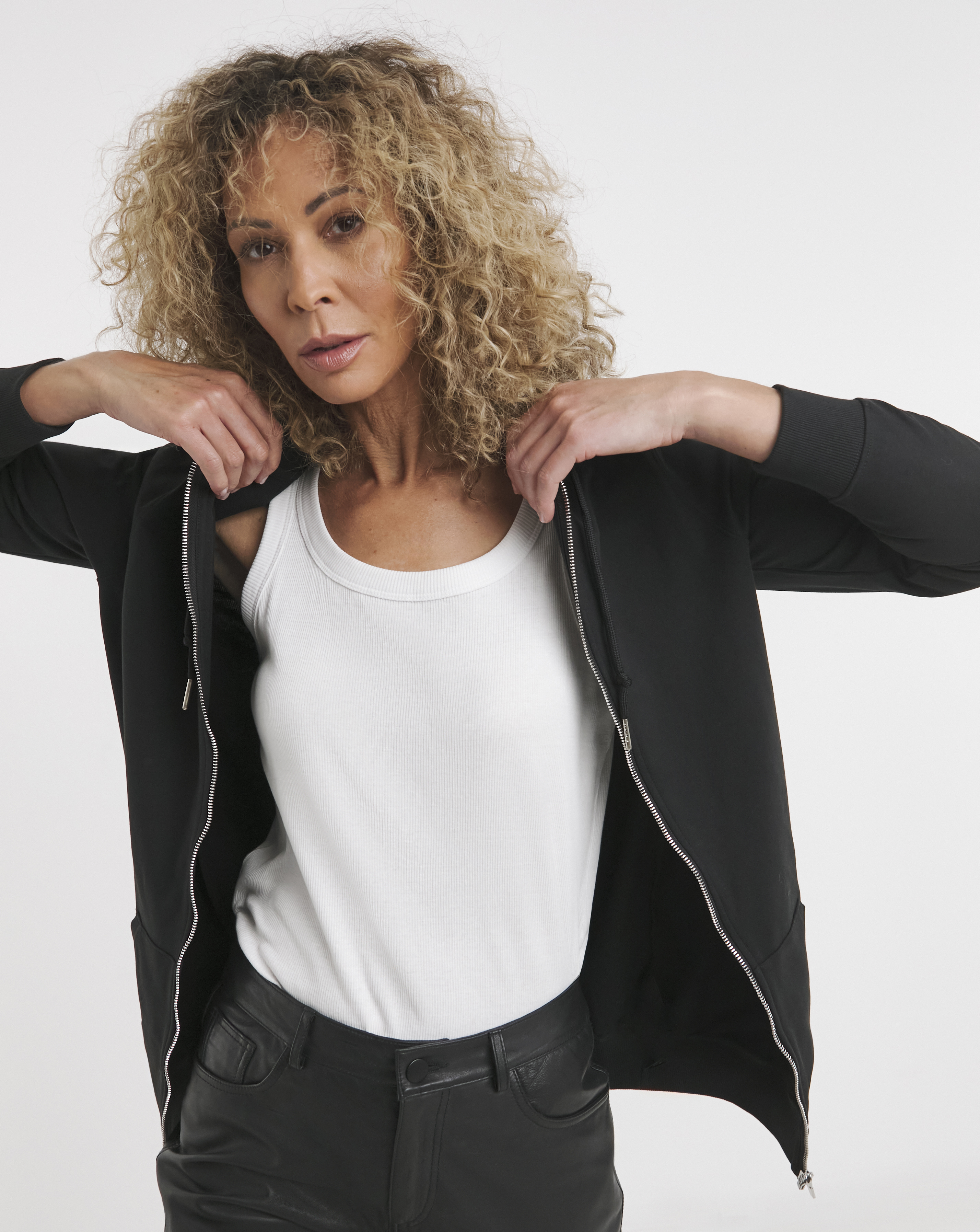 The Longline Zip up Hoodie
