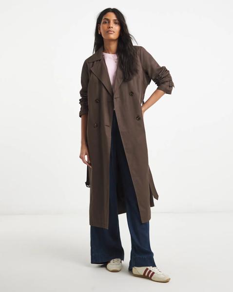 Simply Be Chocolate Essential Trench
