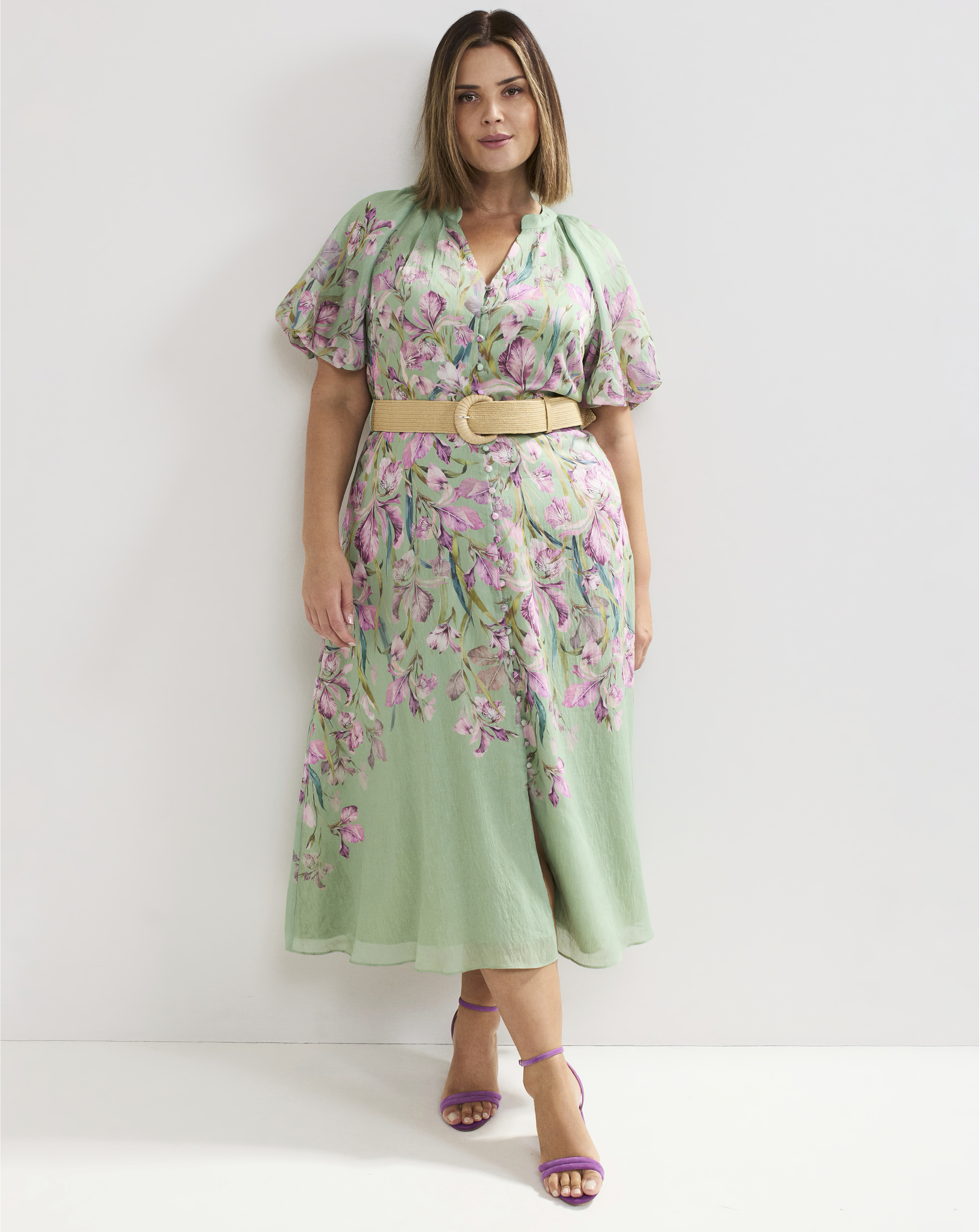 Phase Eight Floral Midi Dress