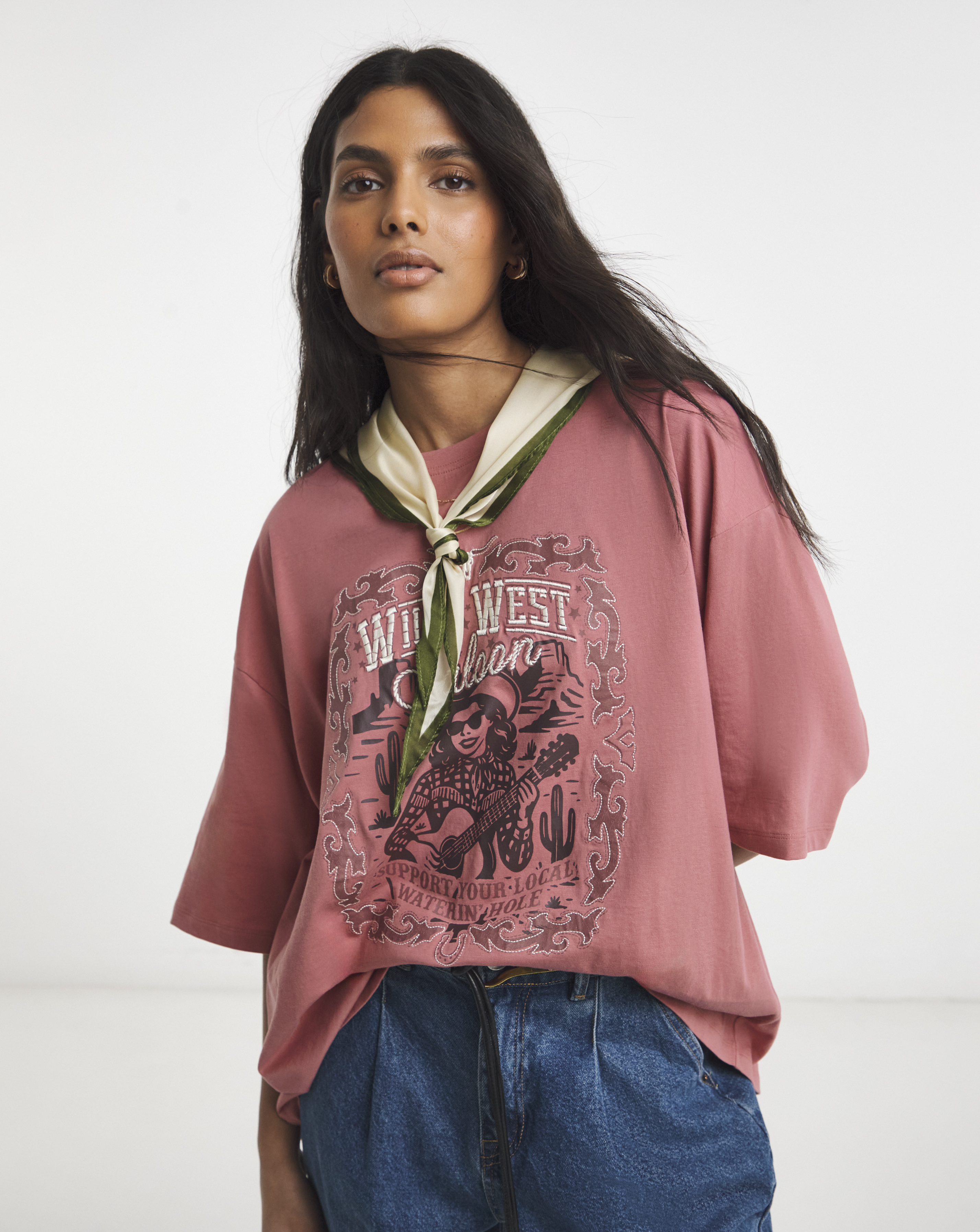 Simply Be Wild West Graphic T-Shirt