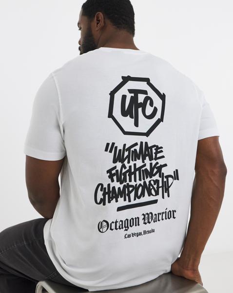 Jack & Jones UFC Back Graphic T-Shirt - White