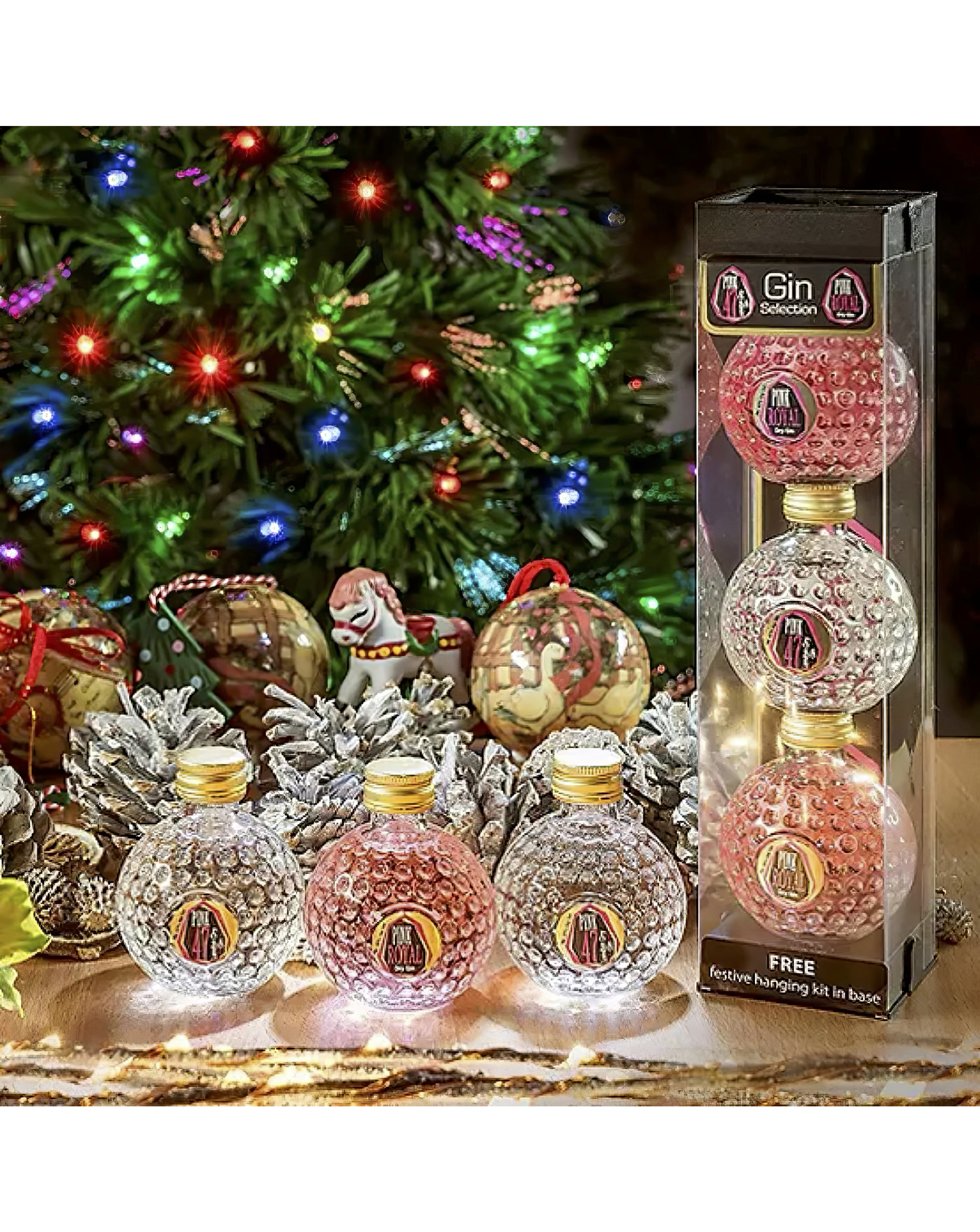 Gin filled Baubles 3 x 50ml