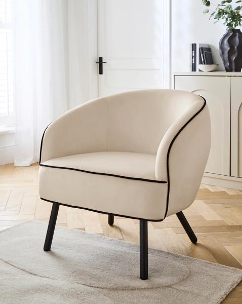 Camille Piped Accent Chair