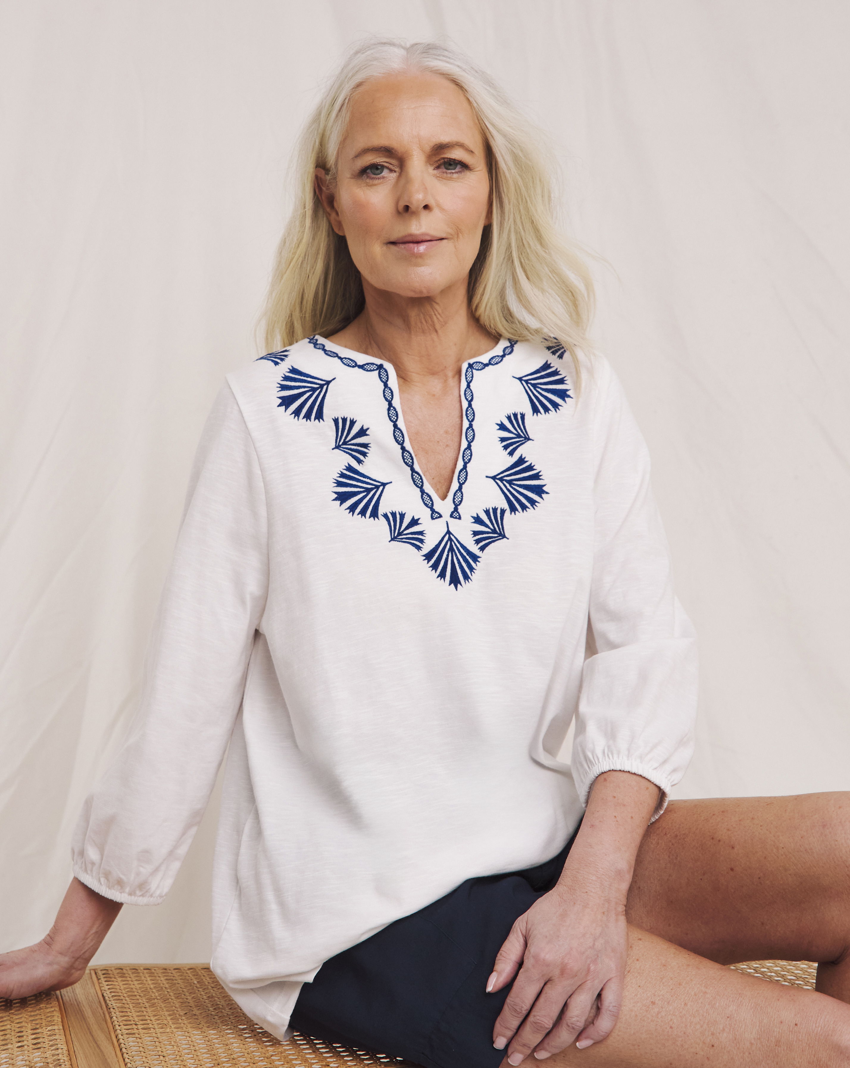 Julipa Pure Cotton Embroidered Top