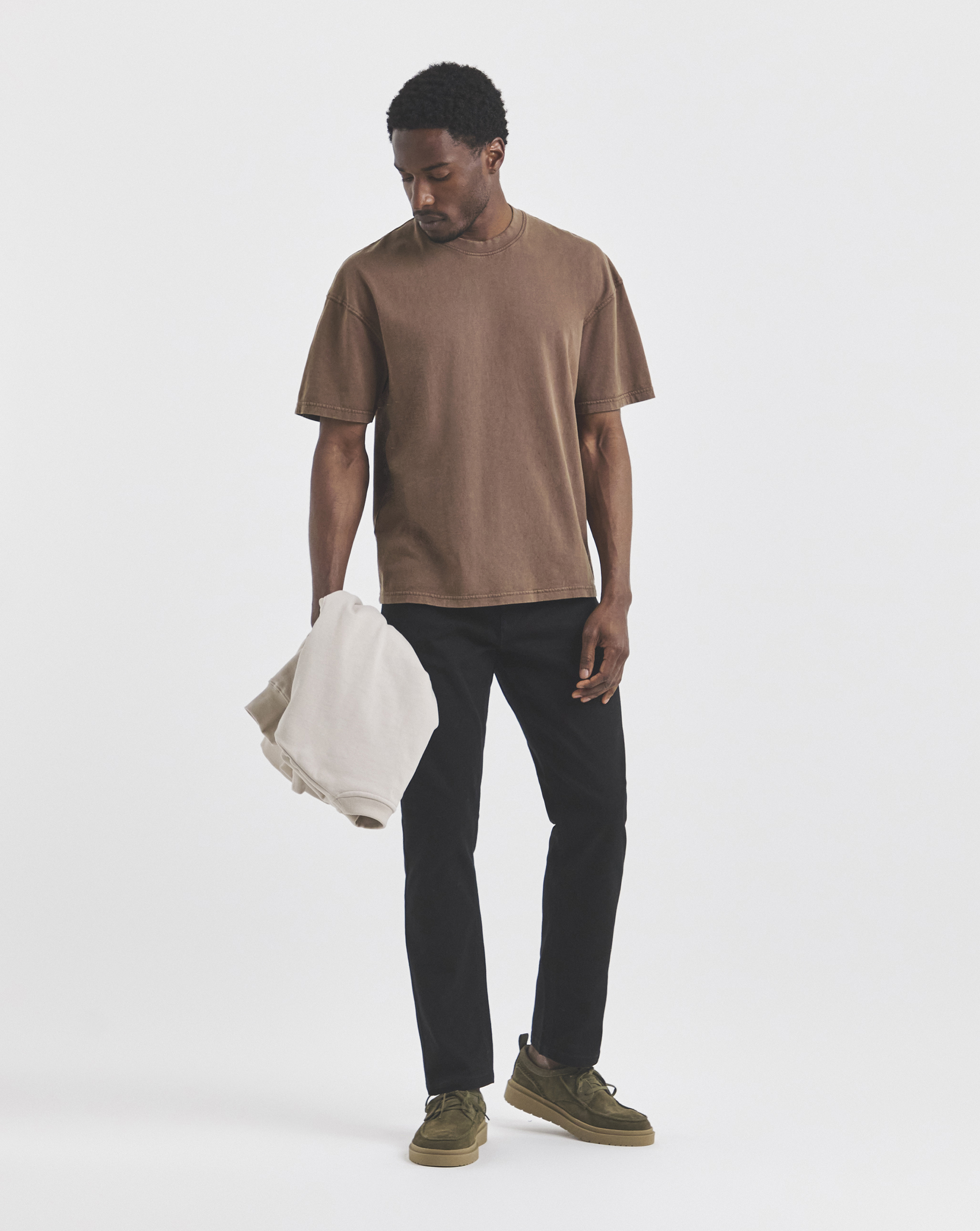 Union Black Straight Gabardine Jeans
