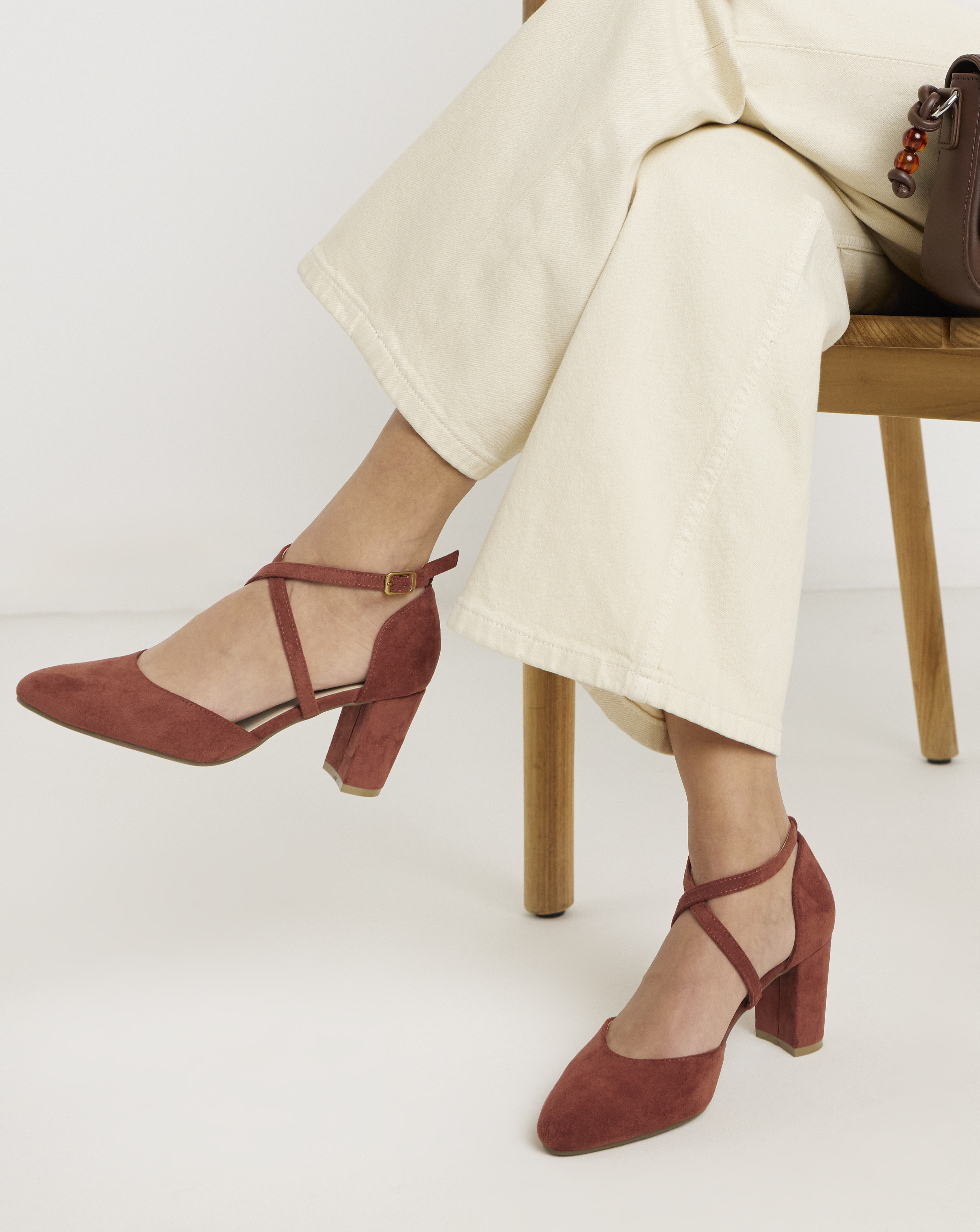 Two Part Heels With Crossover Ex Wide - Image