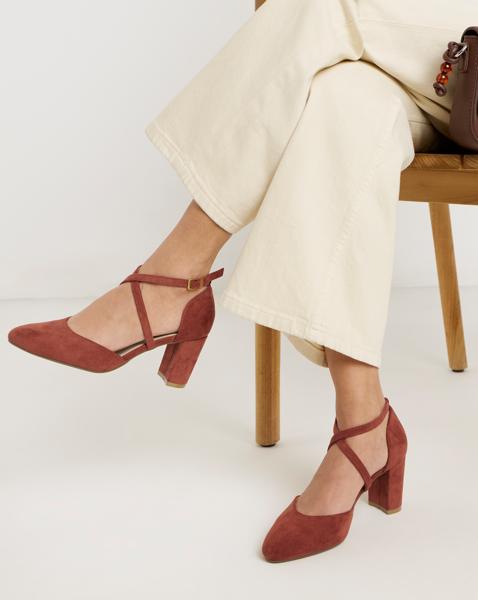 Two Part Heels With Crossover Wide