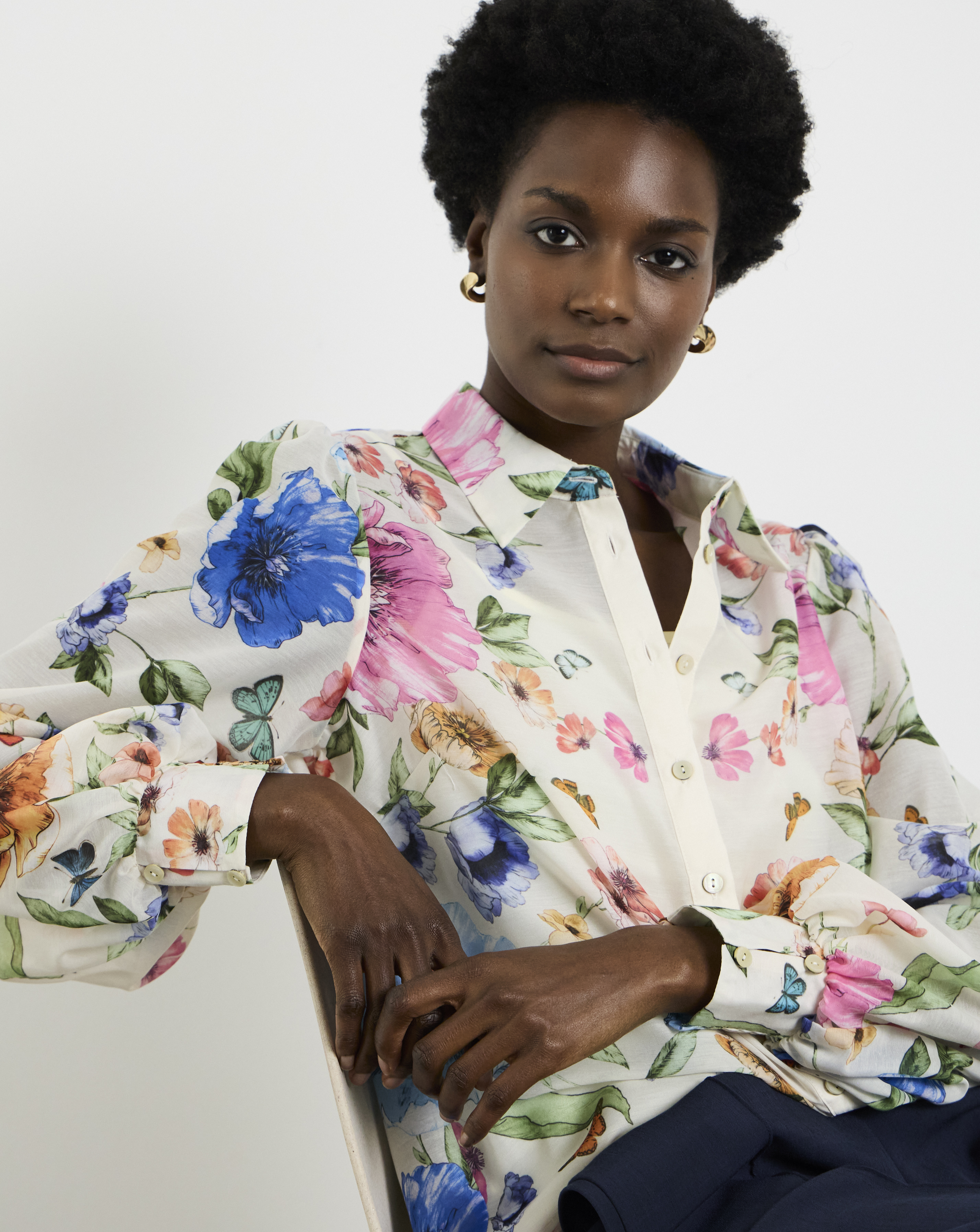 Joanna Hope Floral Shirt