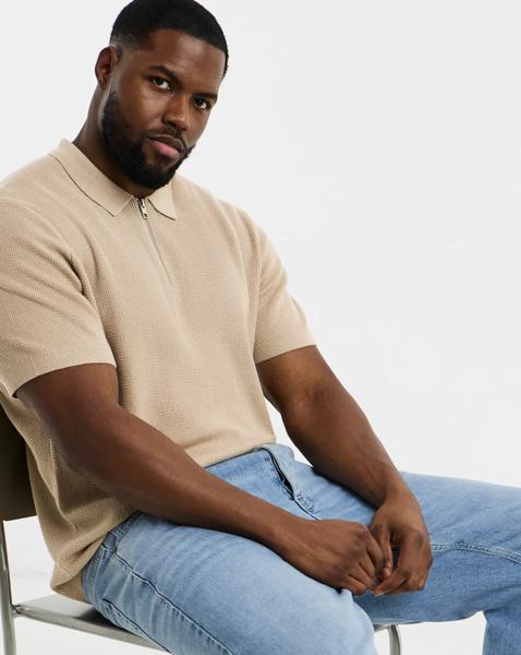 Jack & Jones Max Knitted Zip Polo