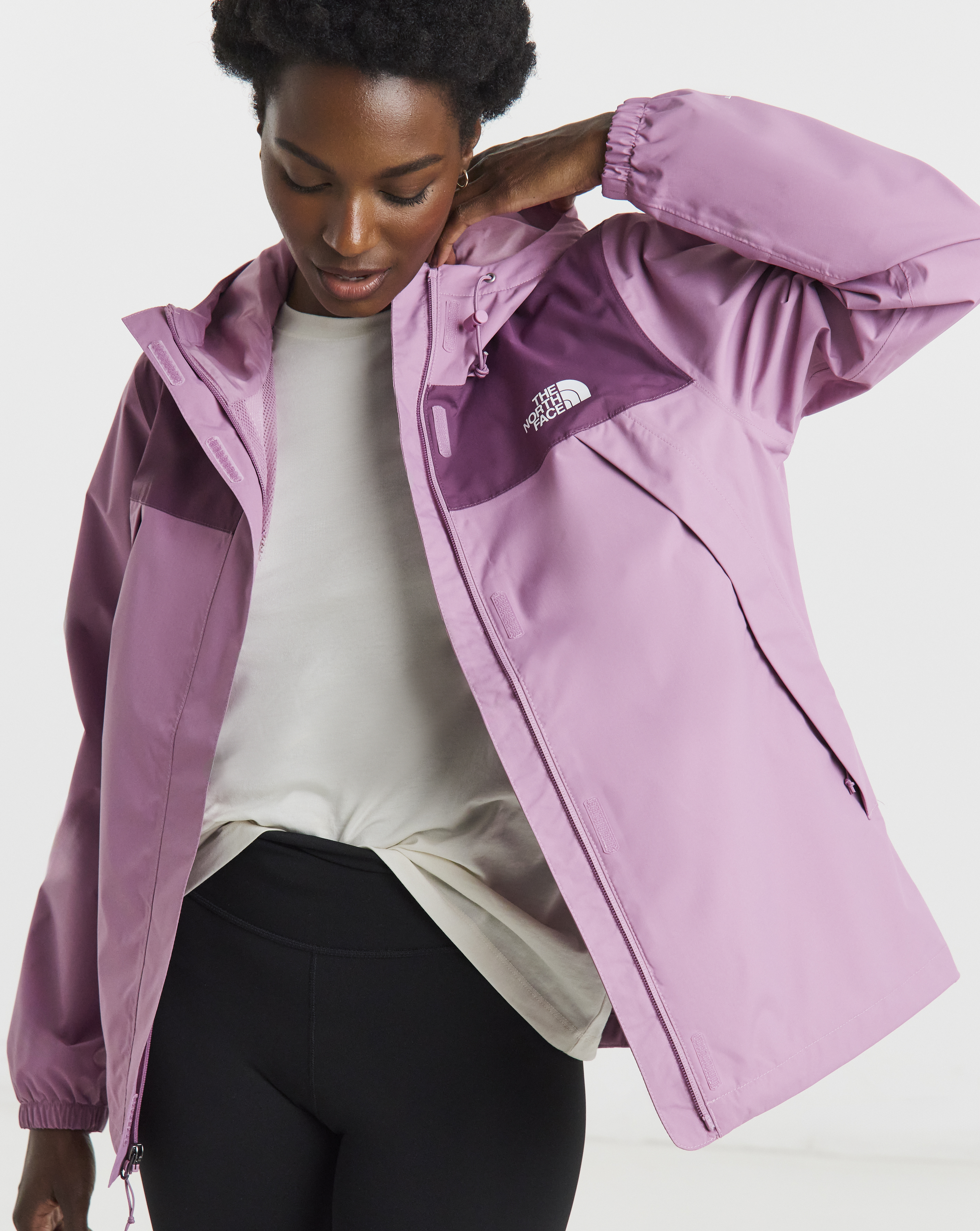 The North Face Purple Antora Rain Jacket - Small