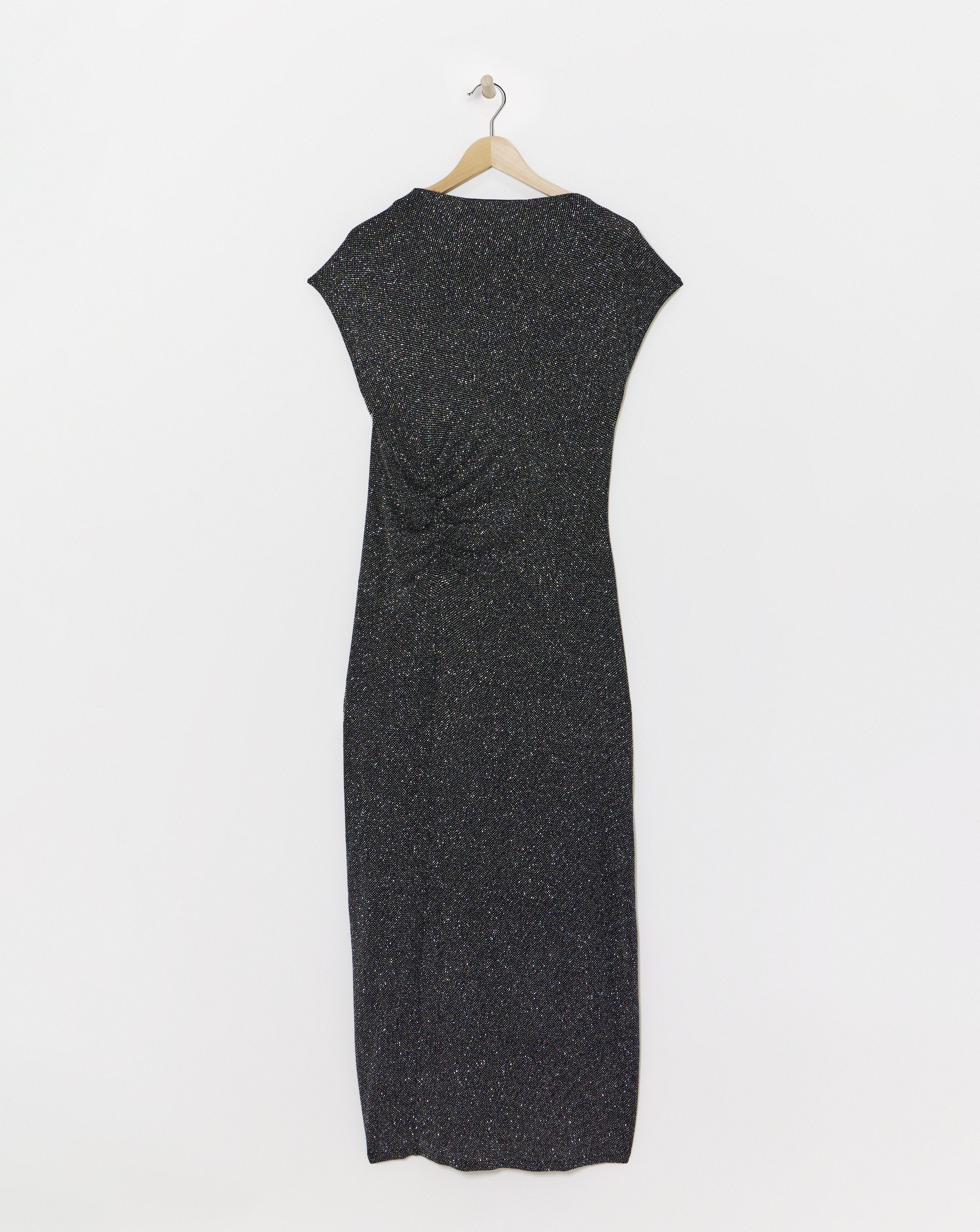 Slash Neck Glitter Dress