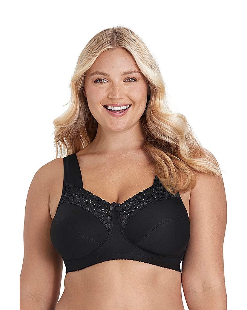 Miss Mary Of Sweden Women's Black Miss Mary Broderie Anglaise Bra 40B