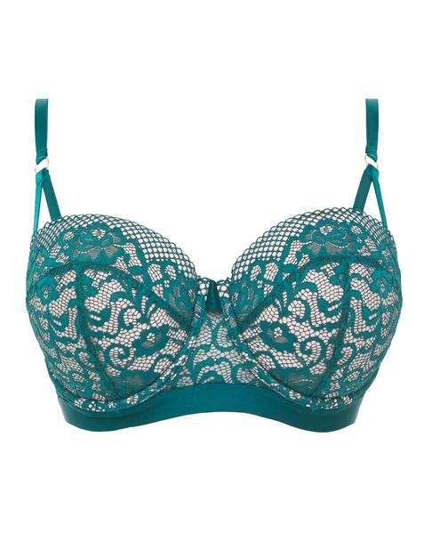 Figleaves Opal Lace Padded Balcony Bra