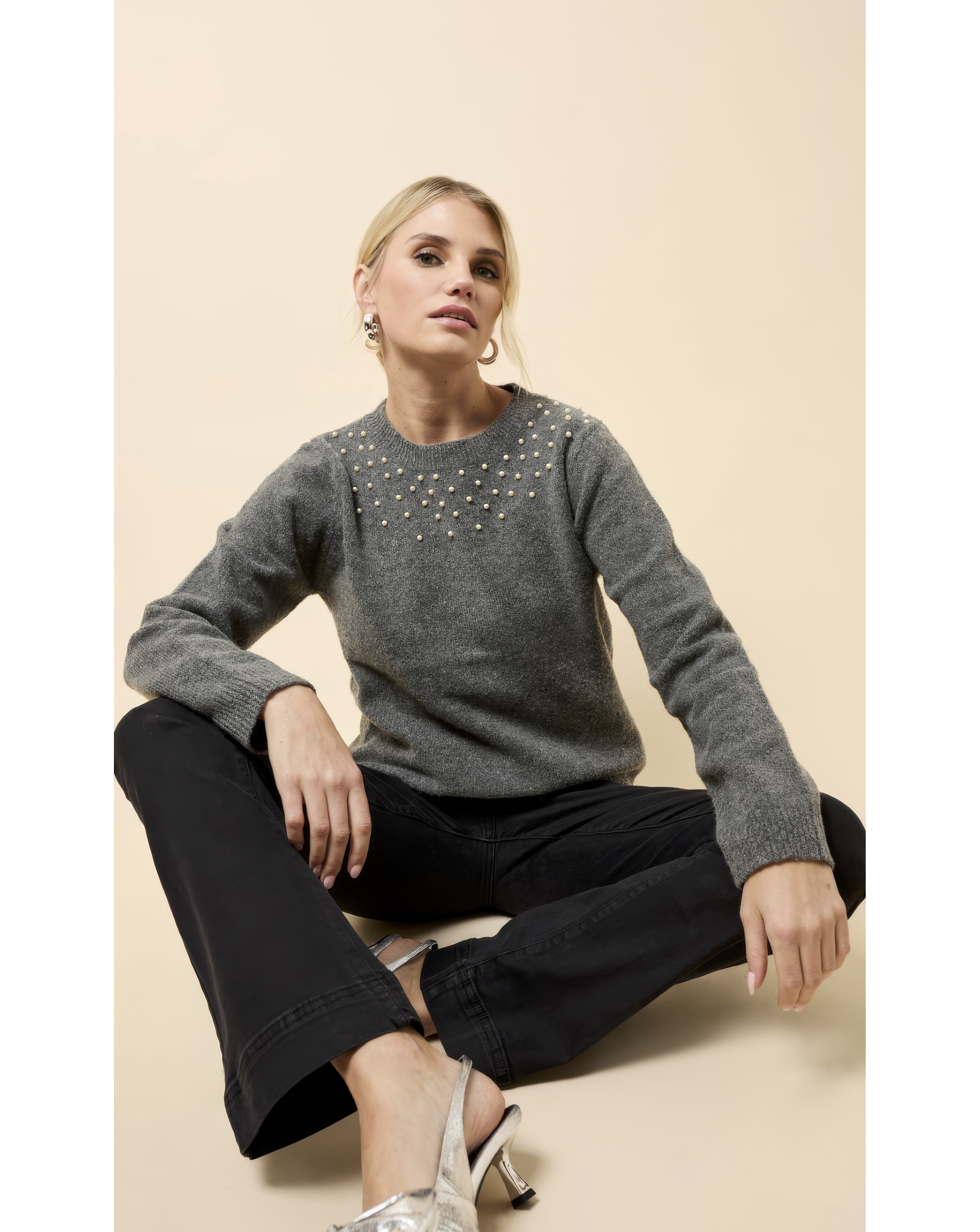 Little Mistress Grey Jumper - Extra Large