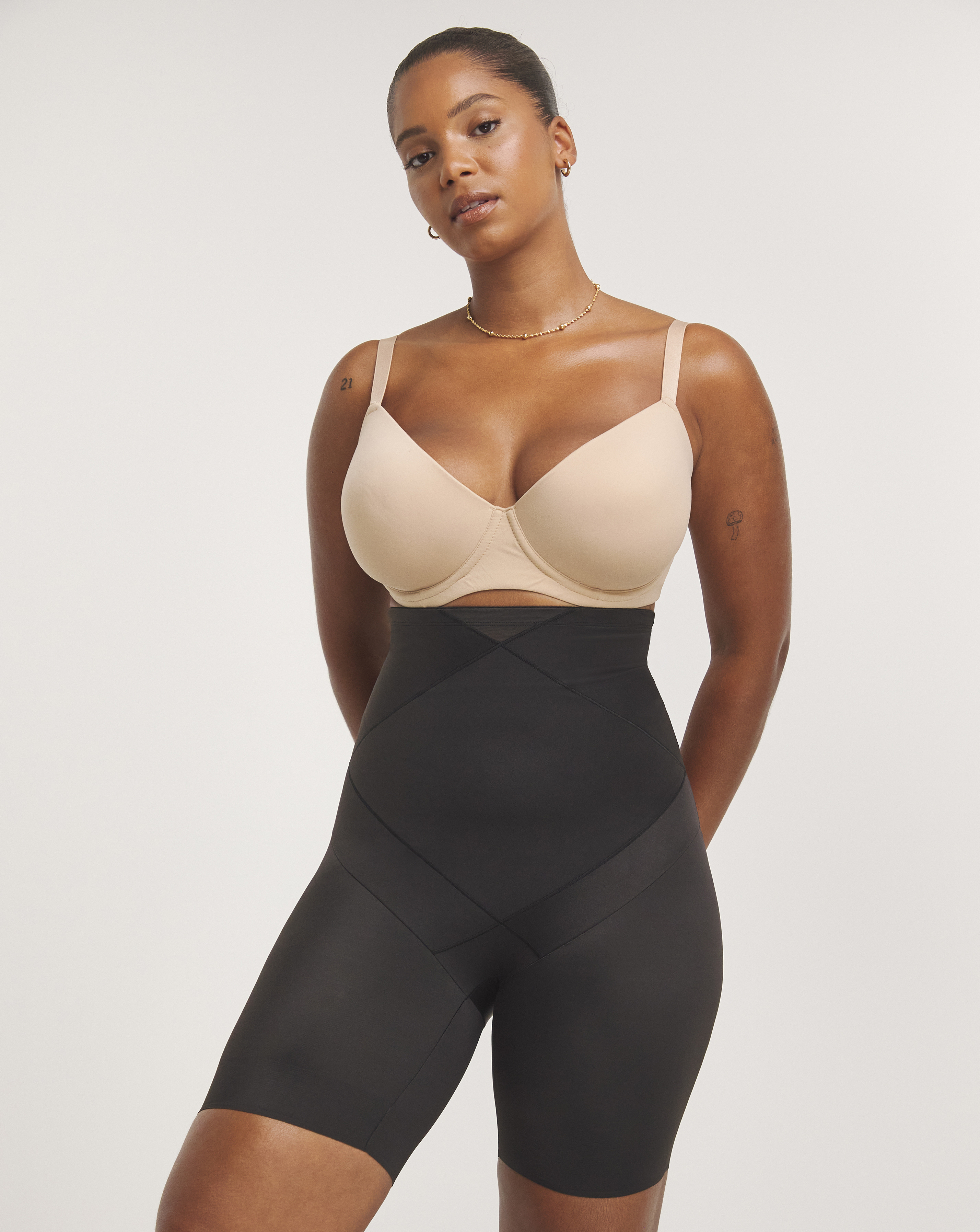 Miraclesuit Black Tummytuck Thigh Slimmer Blk - Extra Large