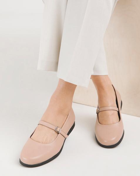 Mary Jane Flat Ballerina Ex Wide Fit