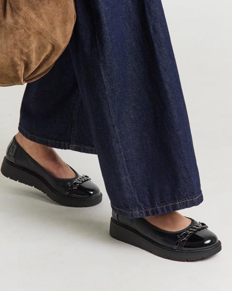 Low Wedge Ballerina Snaffle Ex Wide