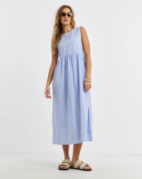 Pieces Bibby Sl Ankle Woven Dress