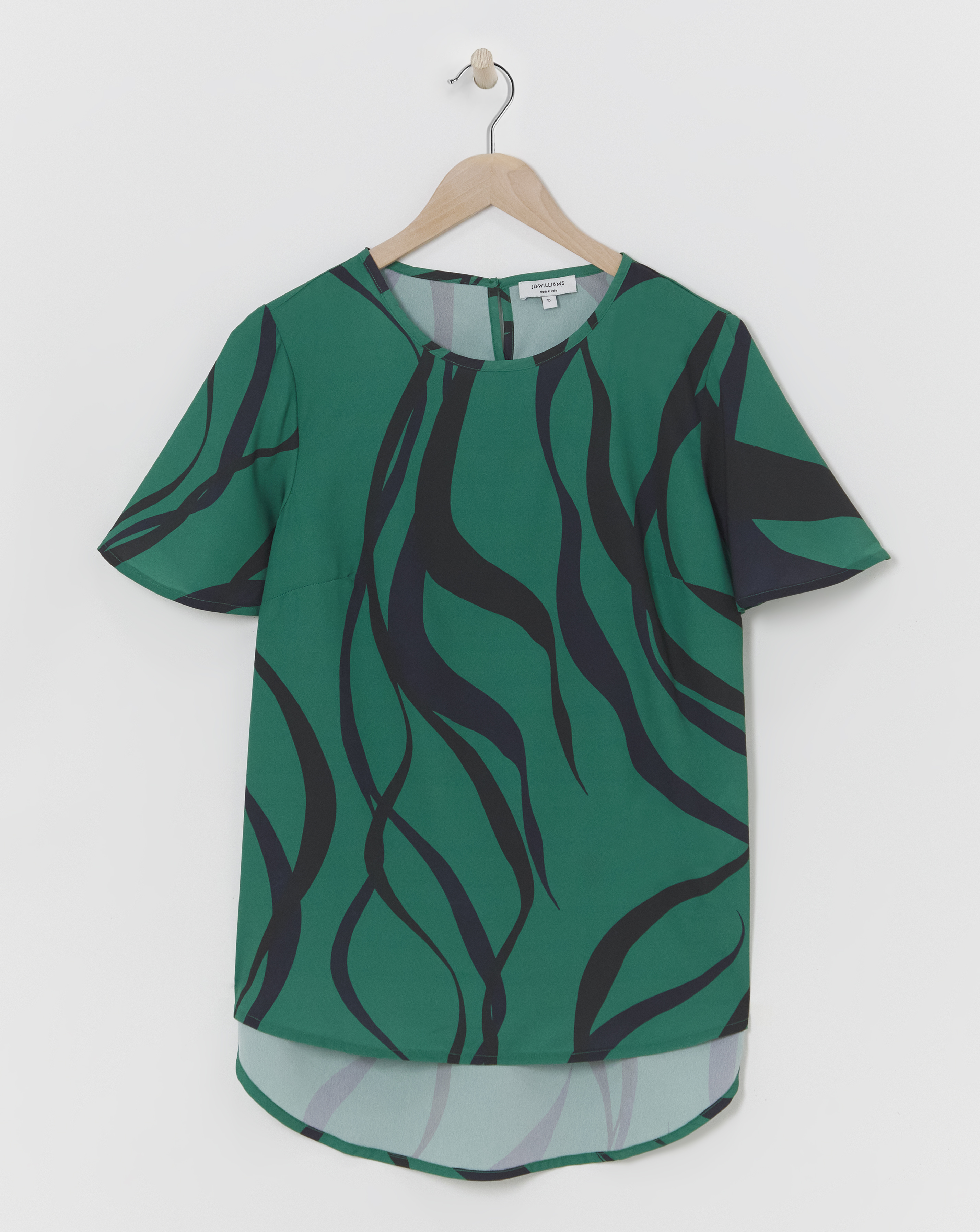 Short Sleeved Woven Top