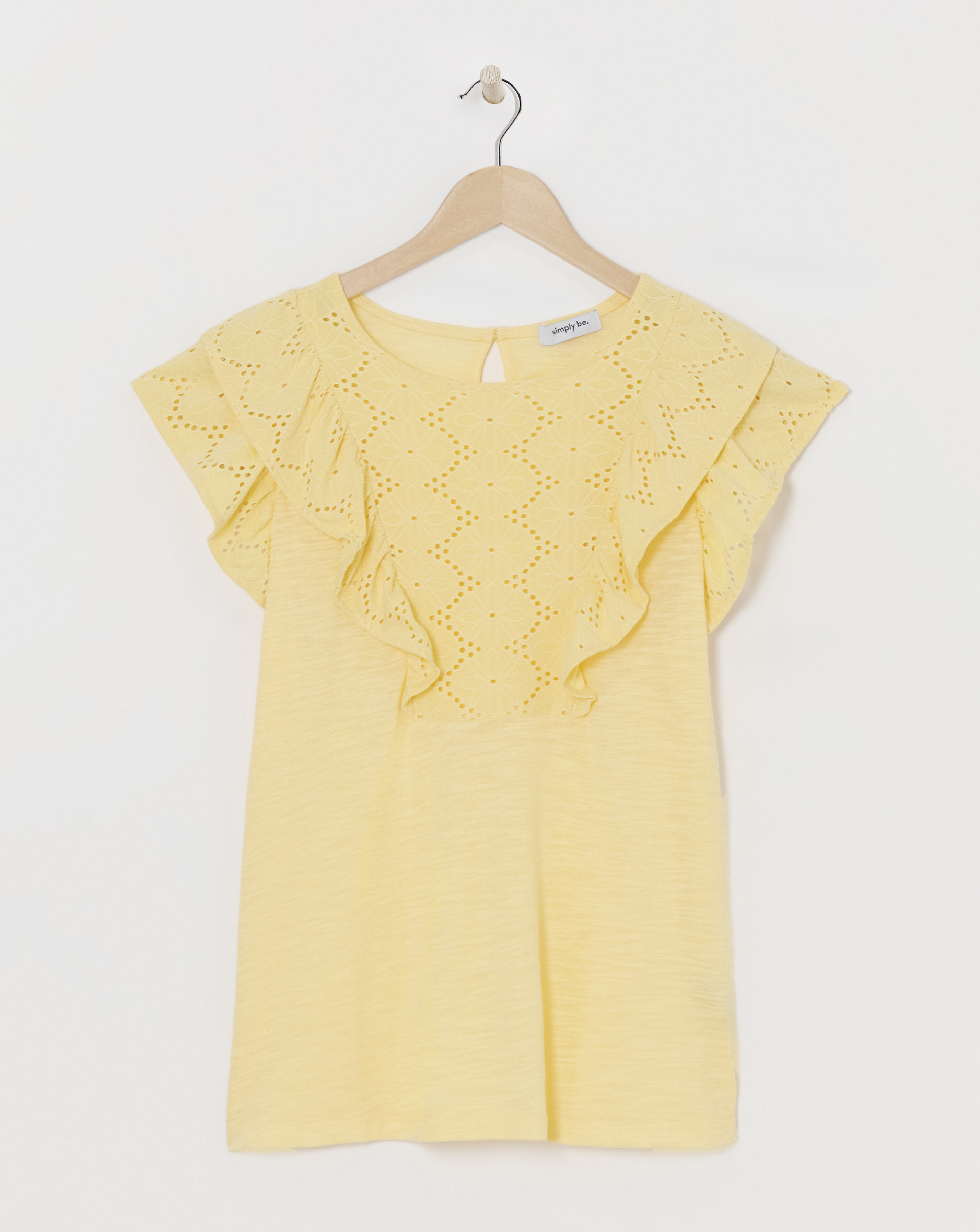 Simply Be Broderie Yoke Top