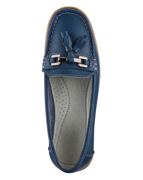 Leather Tassel Loafers EEE Fit