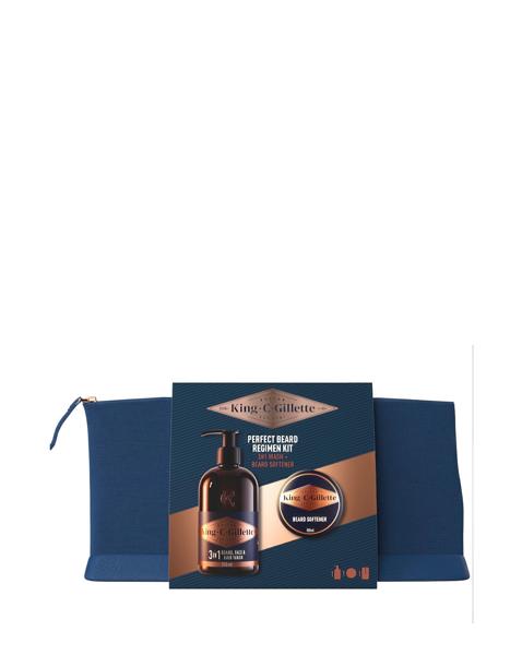 King C Gillette Beard washbag Set