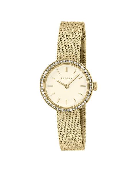 Radley Gold Plated Stone Set Mesh Watch