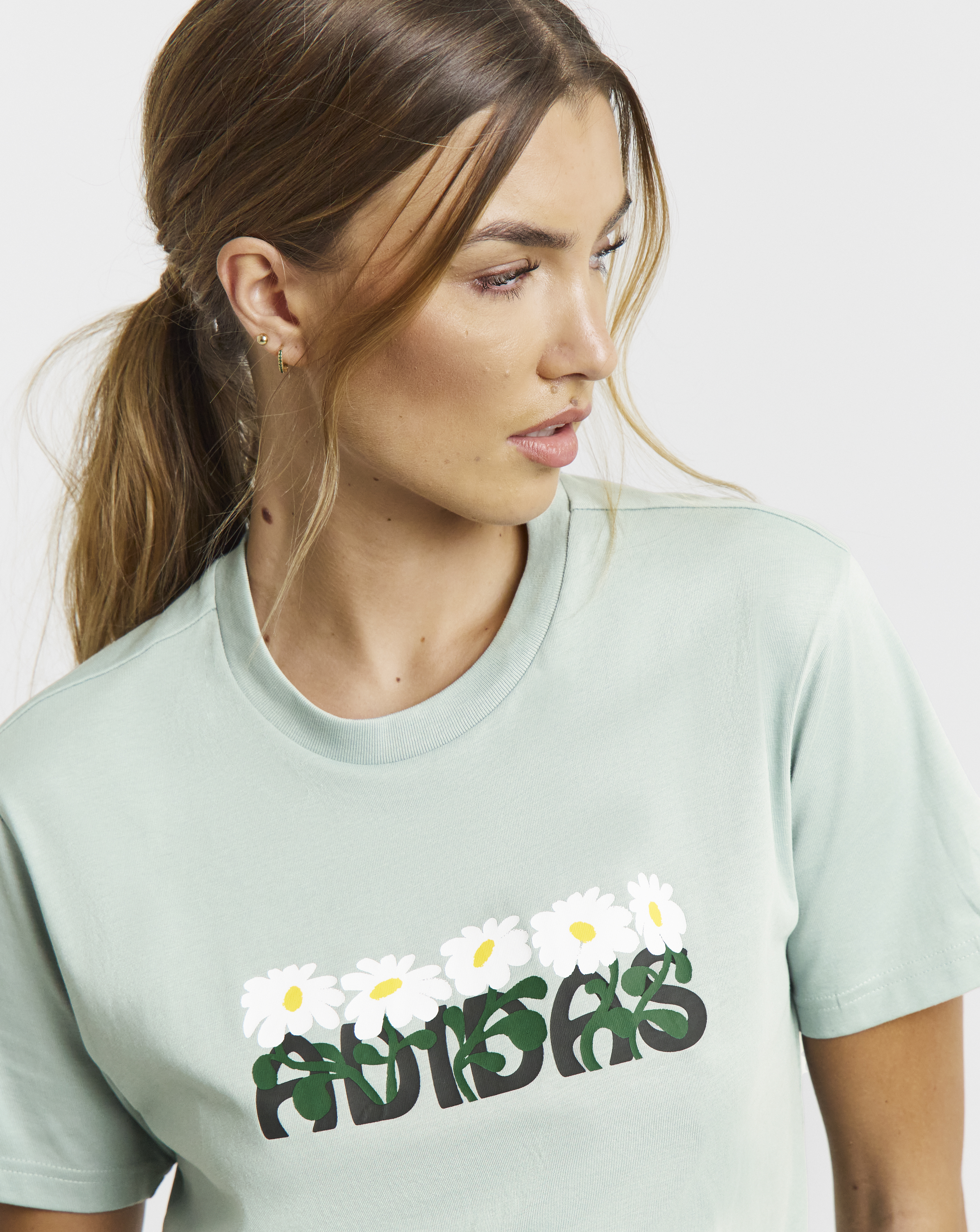 Adidas Floral Soft Side T-Shirt