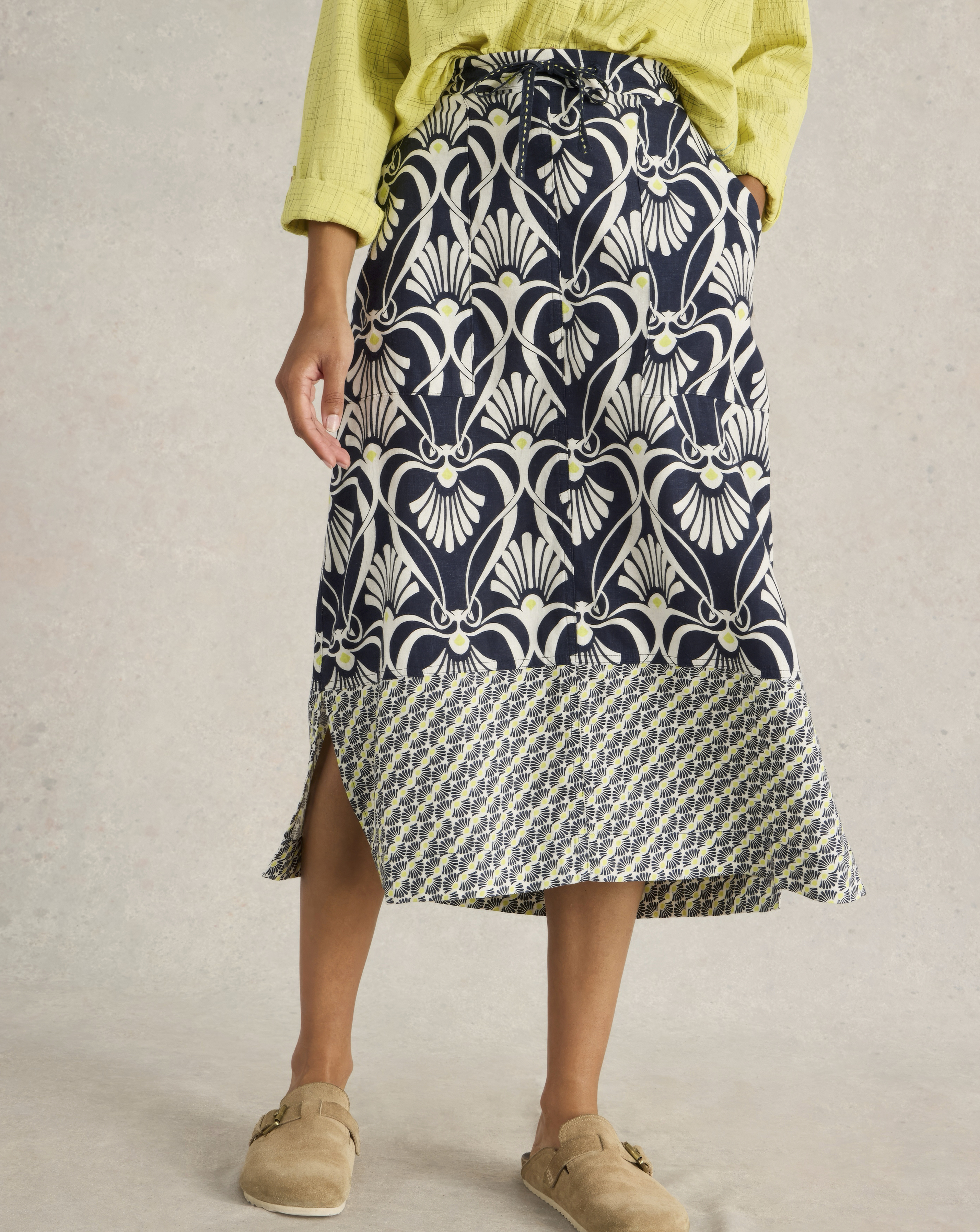 White Stuff Linen Blend Skirt