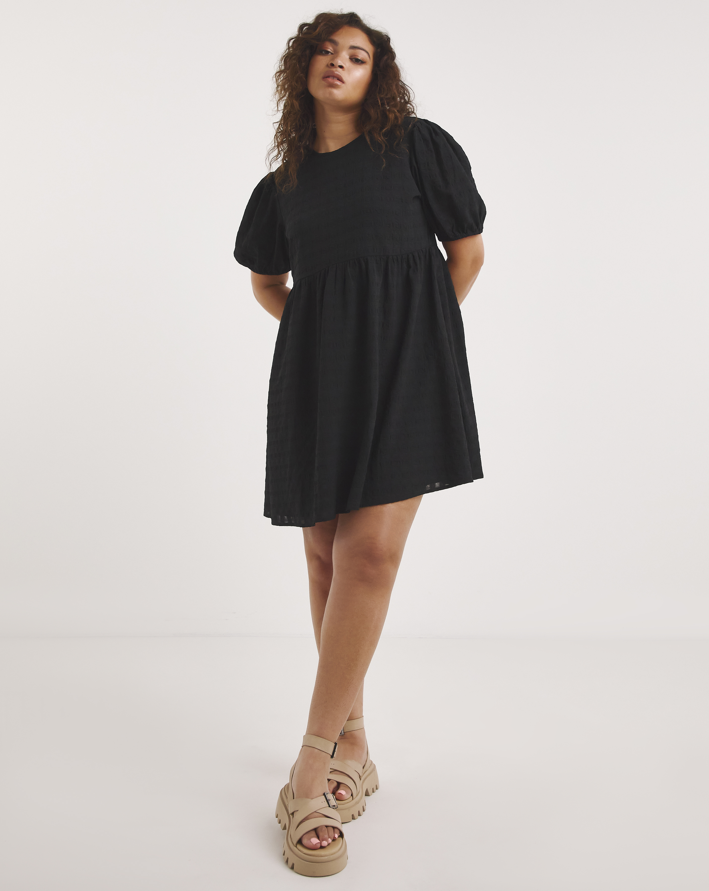 Textured Smock Dress