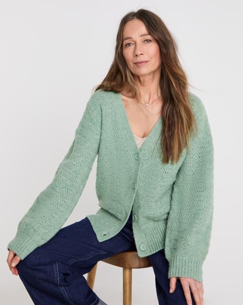 ALL OVER STITCH CARDIGAN