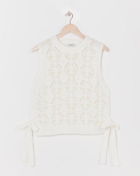 Cotton Tie Side Knitted Tank