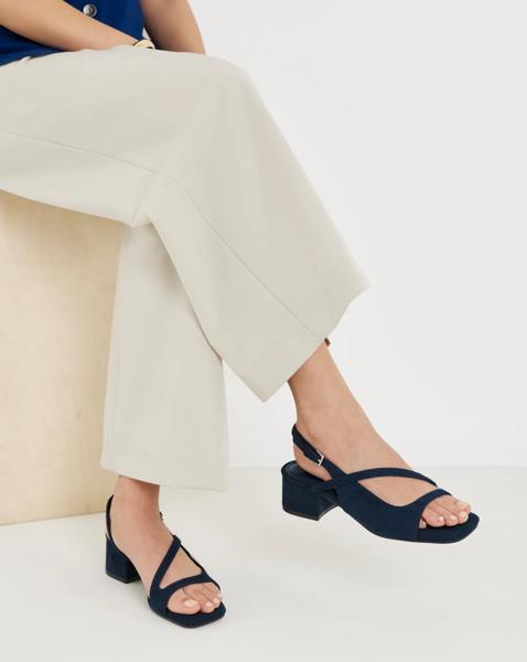 Crossover Slingback Sandals Ex Wide