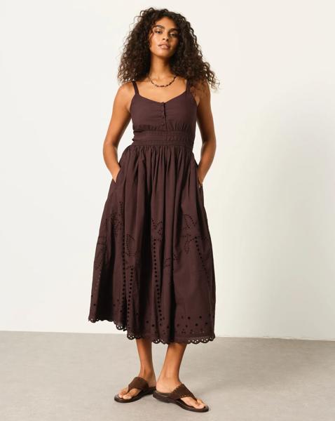 New In - FatFace Teri Embroidered Midi