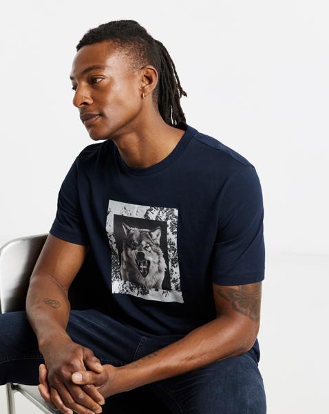 BOSS Graphic Animal T-Shirt - Dark Blue