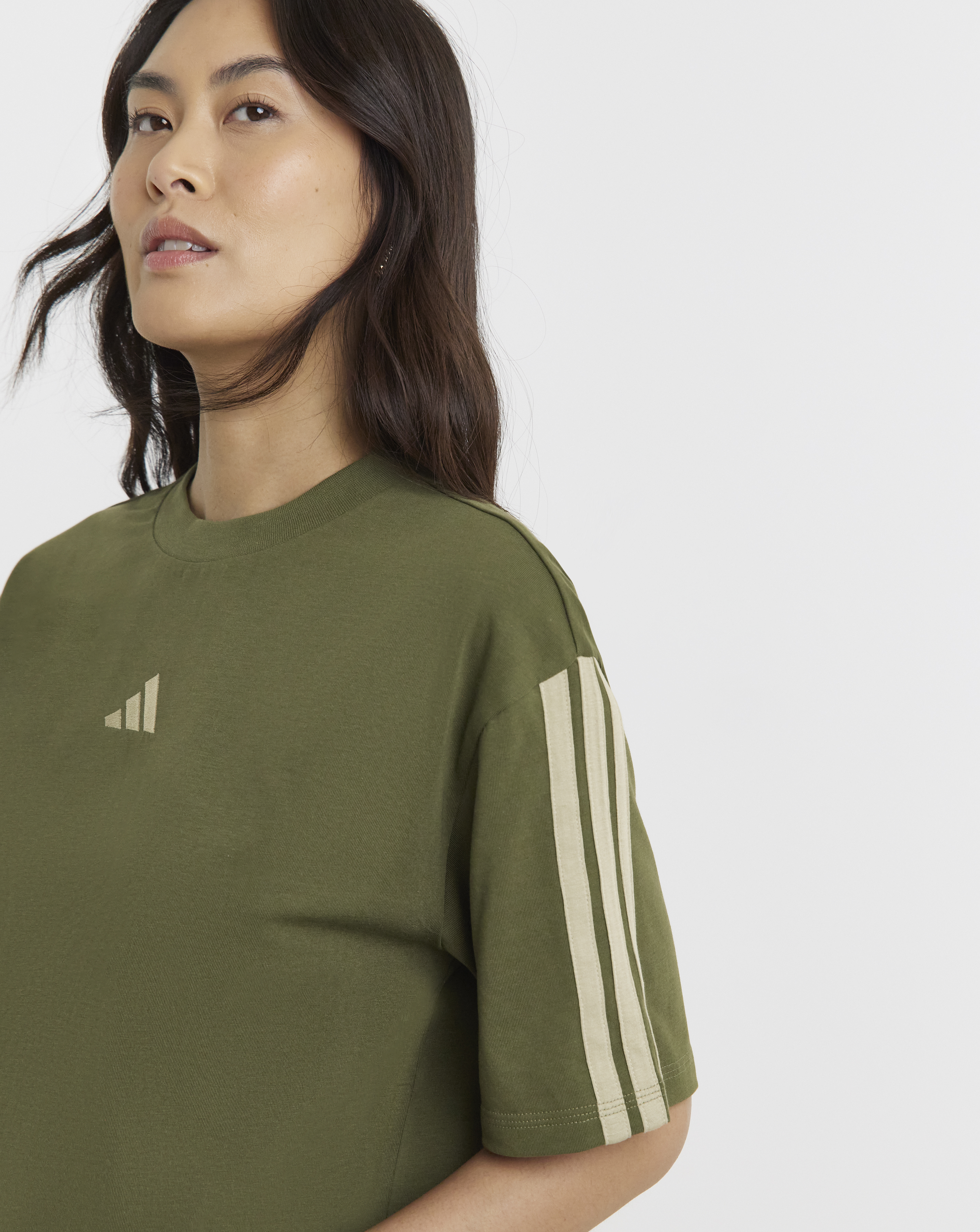 adidas 3 Stripes Boyfriend T-Shirt