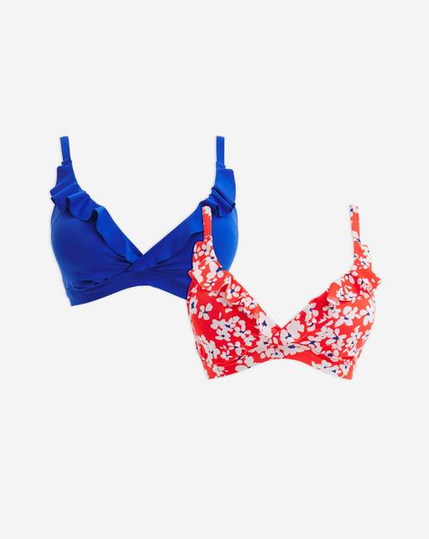 Value 2 Pack Plunge Bikini Tops