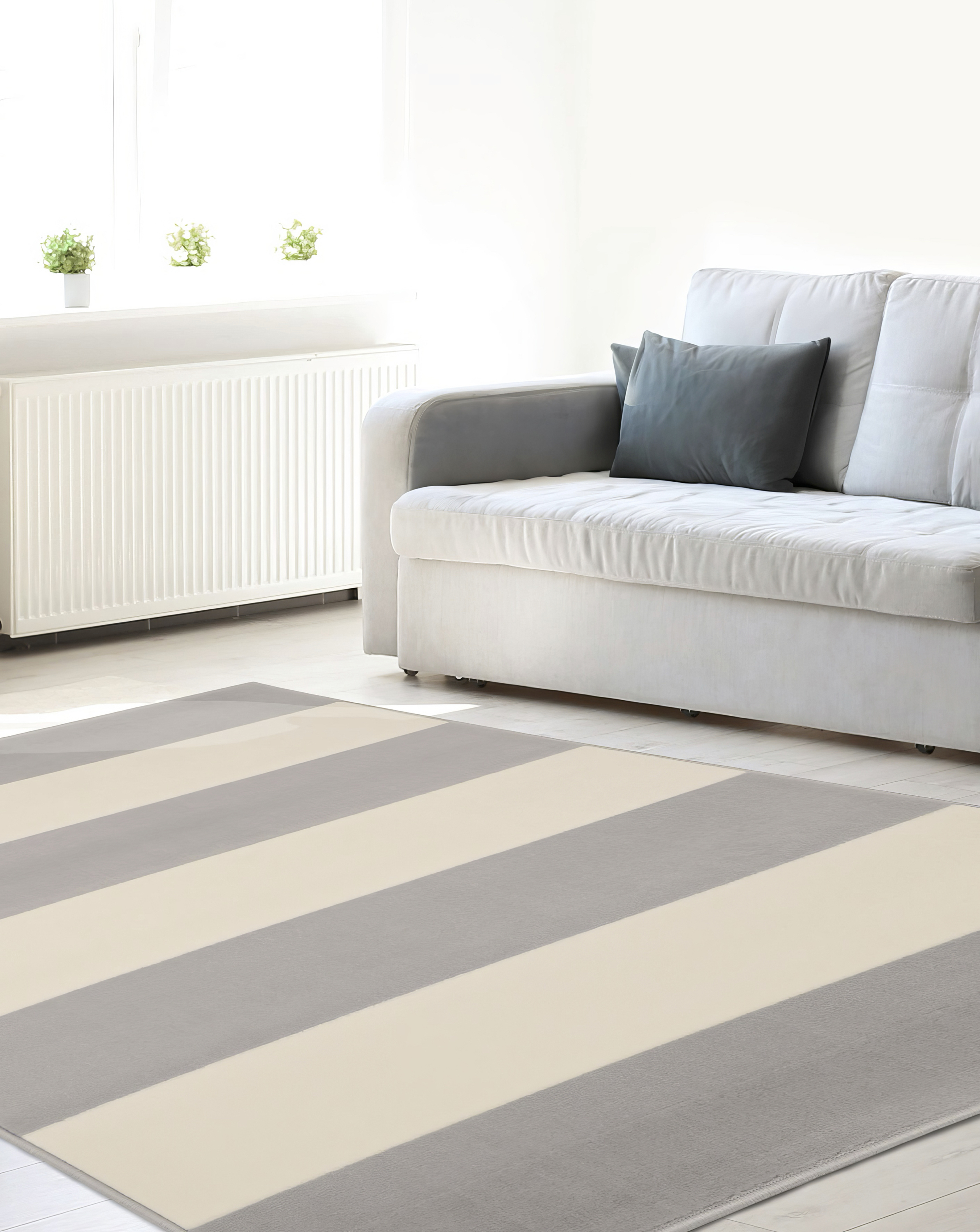 Maestro Striped Rug Grey 120X160 - Homemaker - 100% Polypropylene Pile
