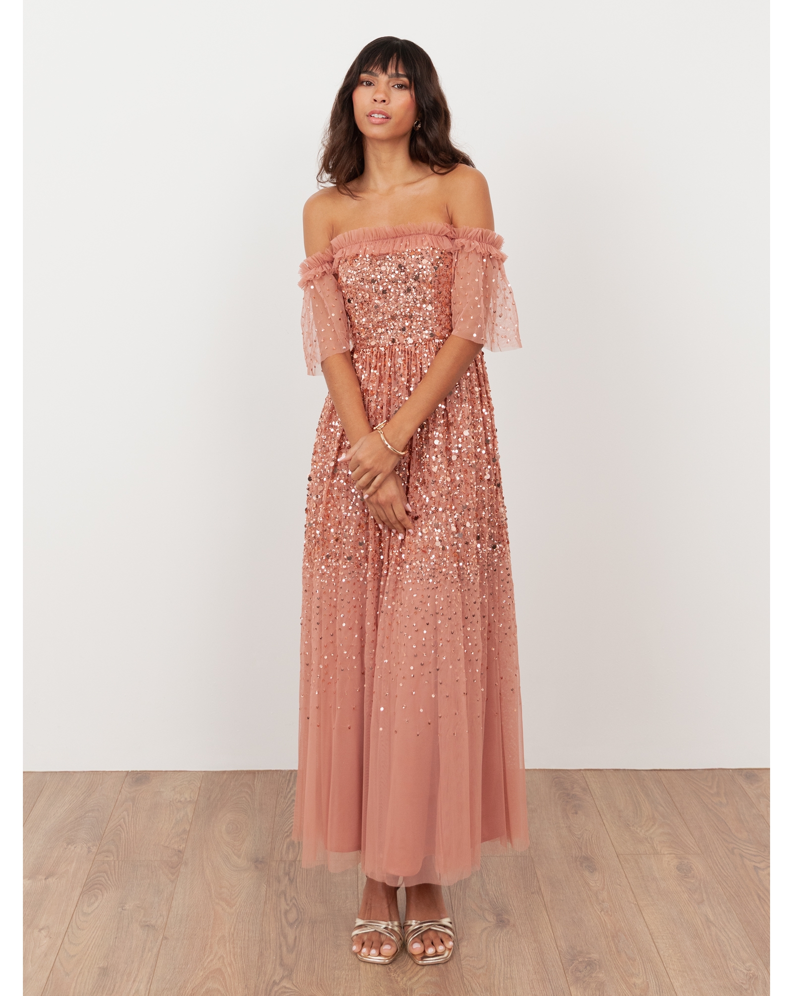 pink empire line dress My Lush Oasis Waist In And Peach Extral Large this Fuchsia Pink Plunge Neck Empire Waist Cotton Maxi Dress combines flowing movement with refined detailing V Neckline Empire Waist Dress