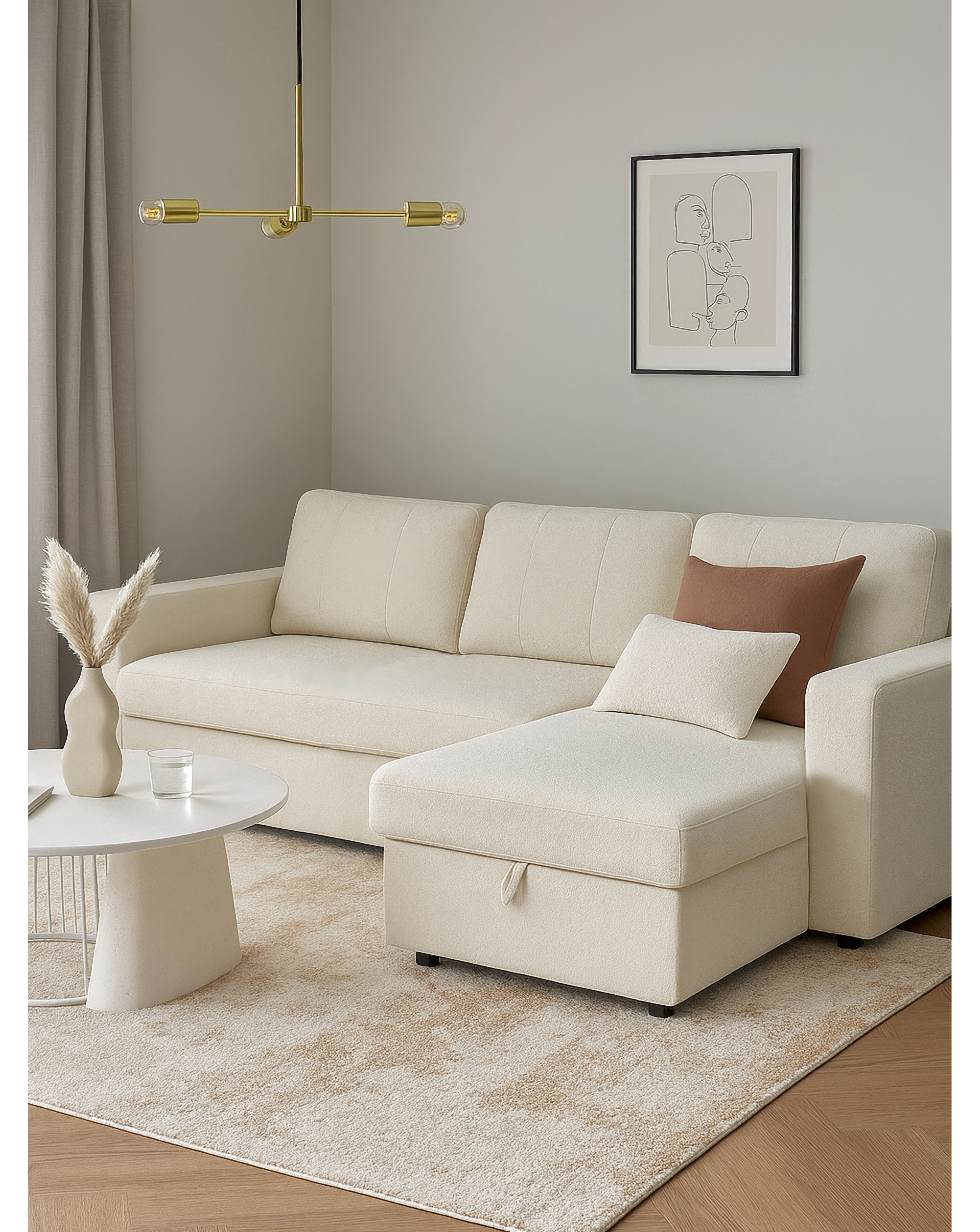 Aspire Nexis Right Corner Sofa Bed