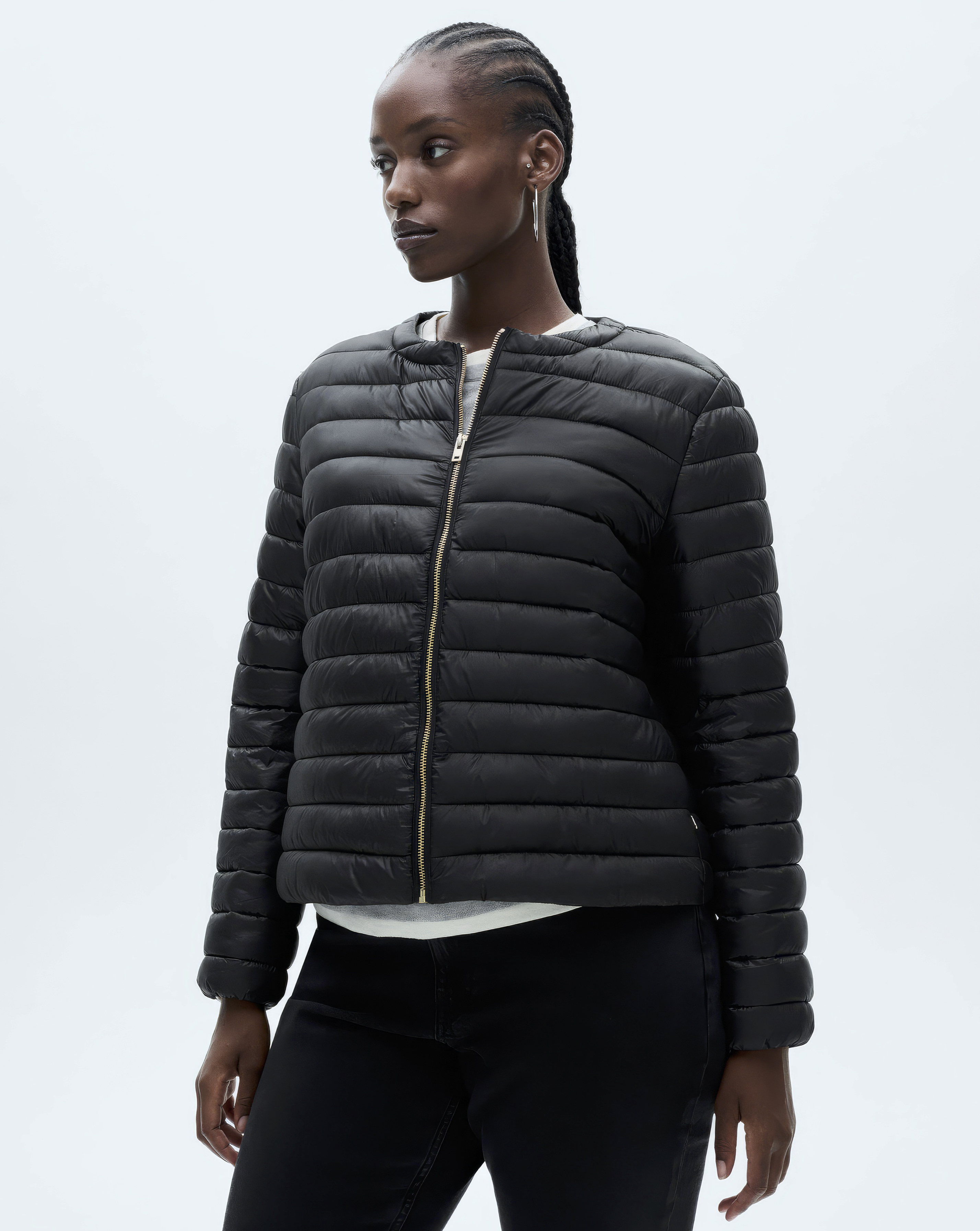 Mango Women's Black Puffer Coat Blandi Xxl