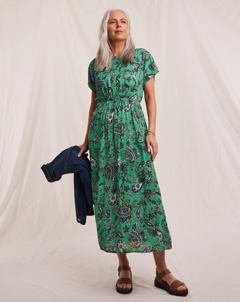 Julipa Textured Crinkle Printed Dress