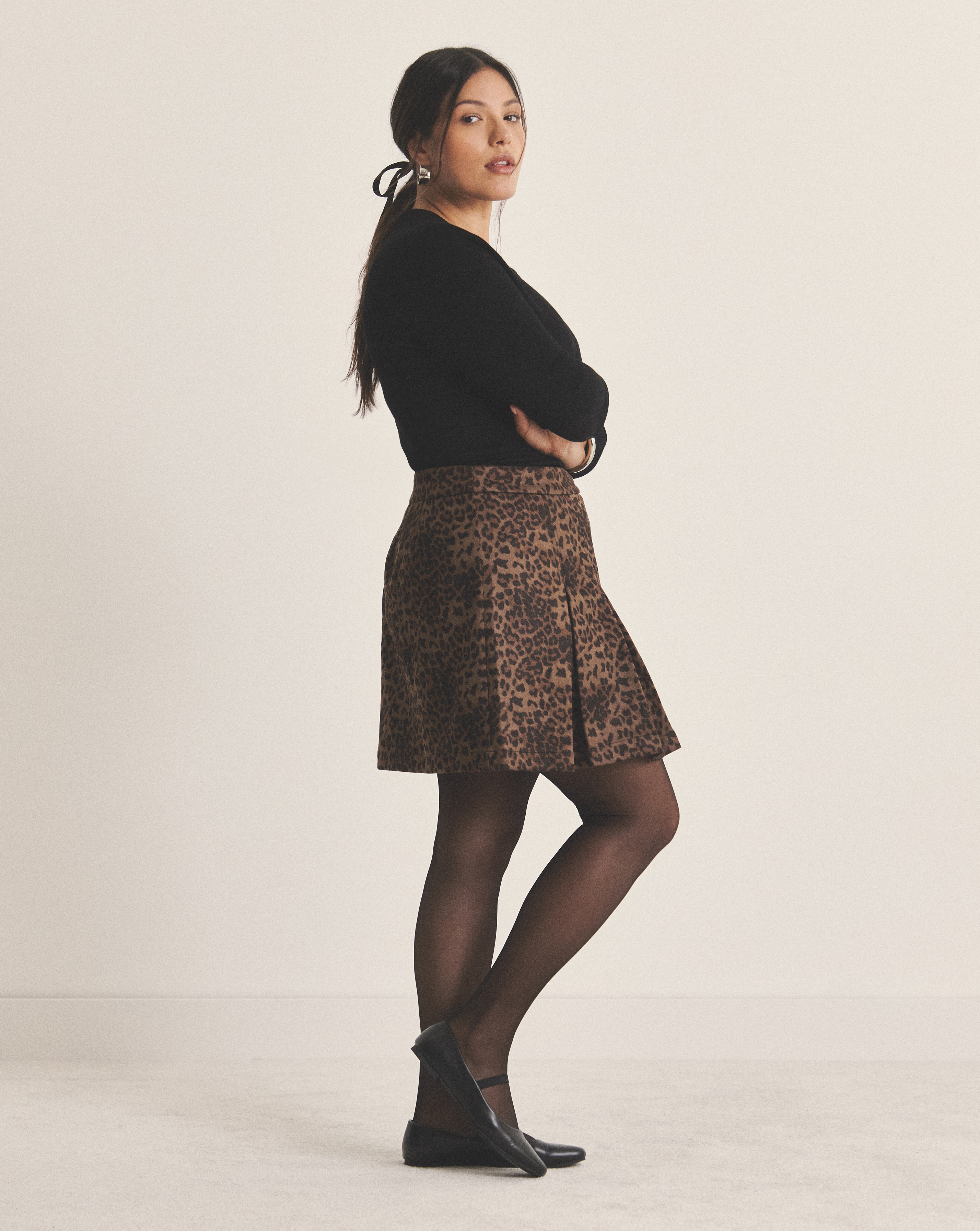 Simply Be Suedette Pleated Mini Skirt