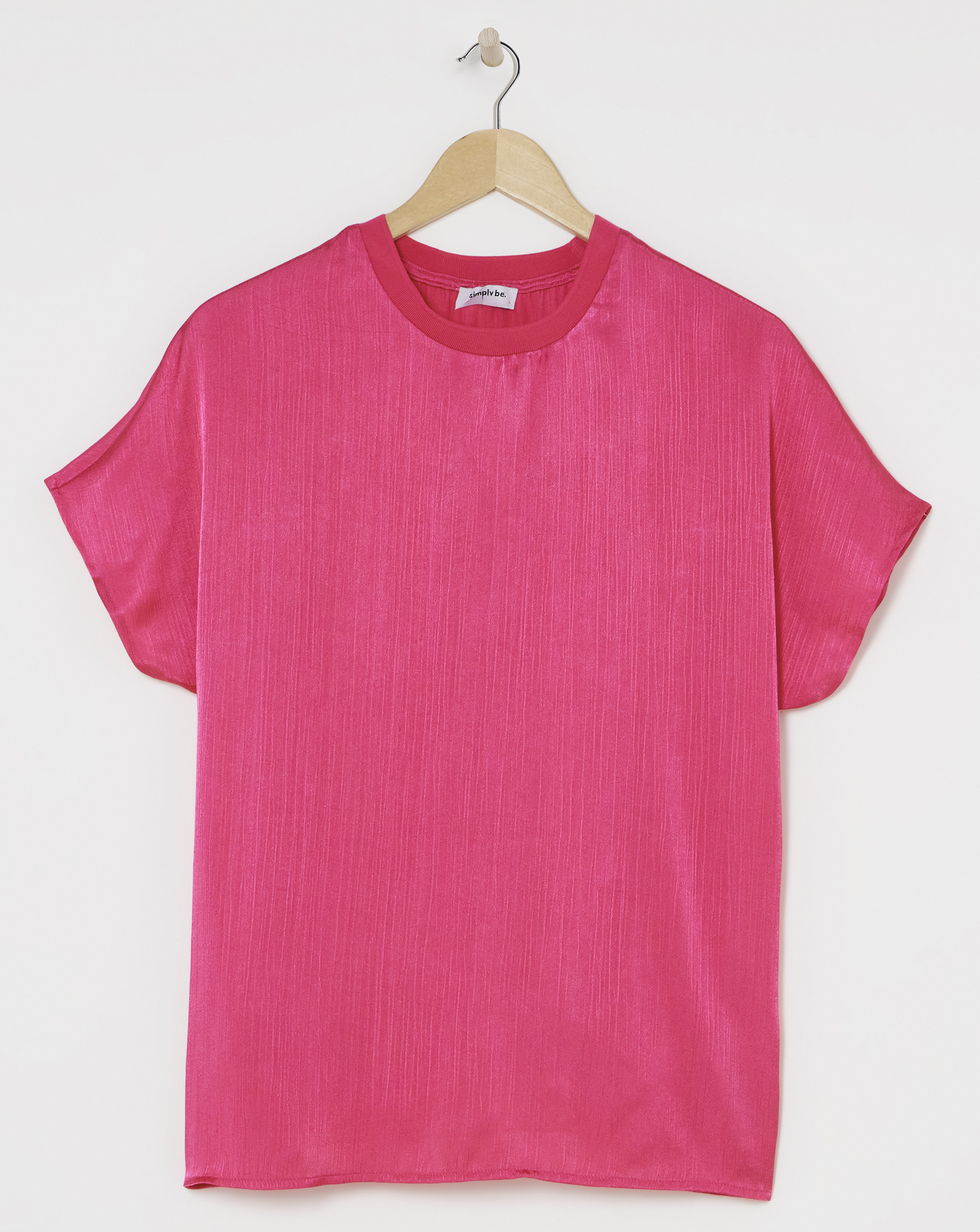 Pink Satin Boxy Top