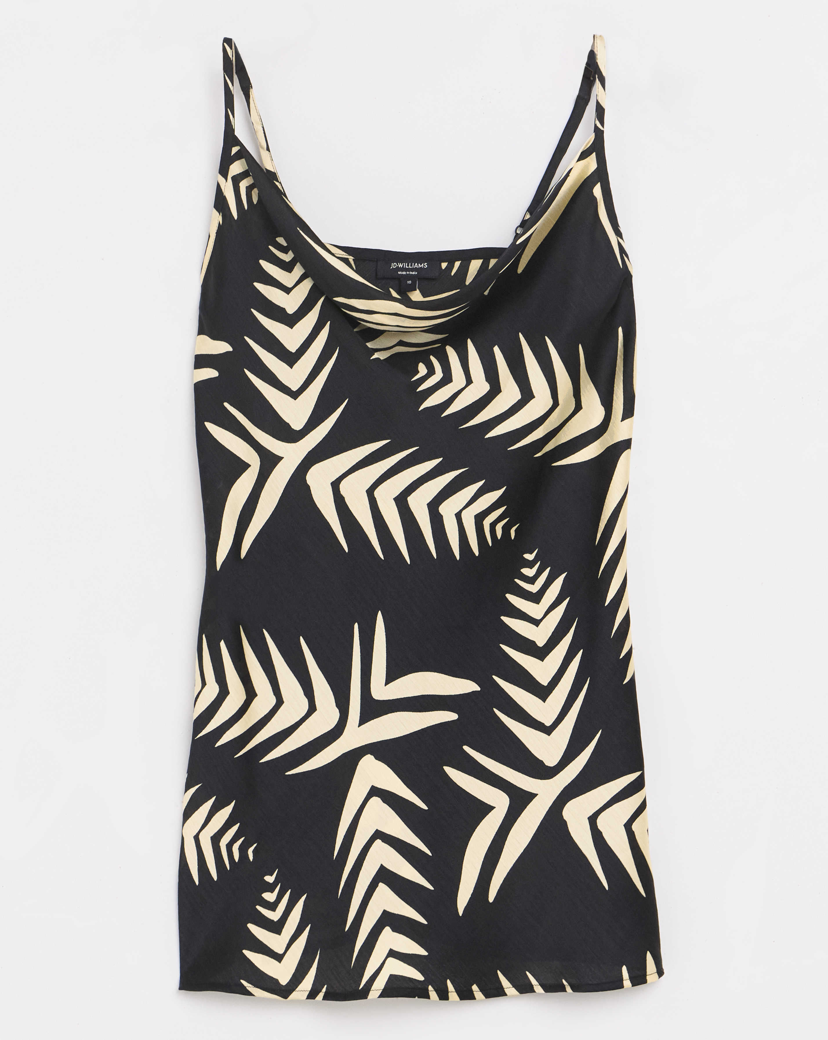 Printed Satin Cowl Cami