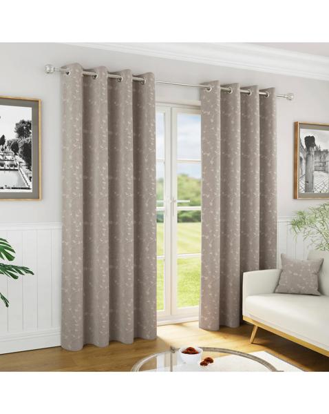 Tivoli Thermal Blackout Embroidered Eyelet Curtains