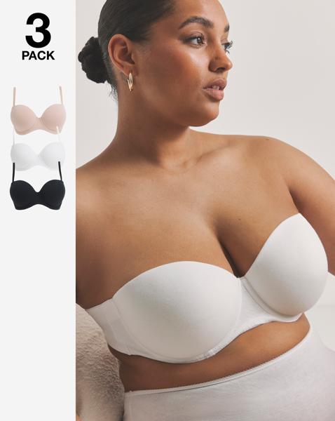 Pretty Secrets 3Pack Cotton Multiway Bra
