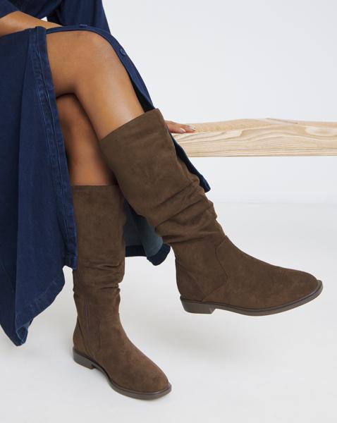 Knee High Ruched Boot EEE SC