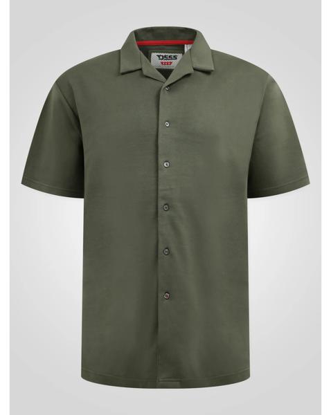 New In - D555 Connor 1 Khaki Cuban Collar Shirt